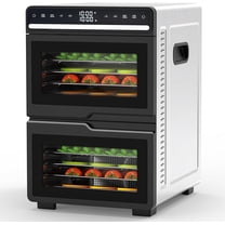 Food Dehydrator Machine with 12 Stainless Steel Trays,95℉ - 176℉ Adjustable Temperature Control Dehydrator for Jerky and Meat Fruit Vegetables Pet Treats Herbs Meal Prep,Digital Timer