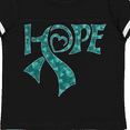 thumbnail image 4 of Inktastic Hope- Teal Ribbon for Awareness of Ovarian Cancer Boys or Girls Toddler T-Shirt, 4 of 5
