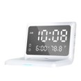 thumbnail image 2 of jifeng Digital Alarm Clock Charging Dimmer Fast Charging for Desk White, 2 of 4