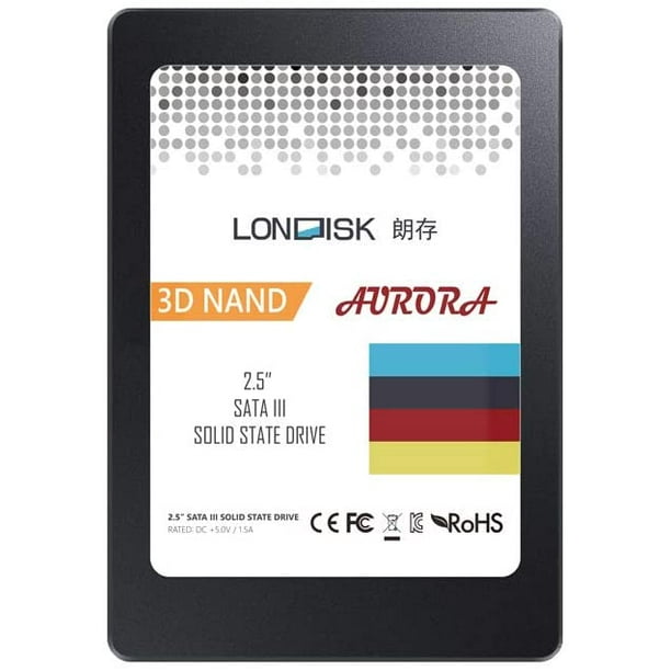 LONDISK Disque dur SSD 120 Go Disque dur interne SATA III 2,5 pouces pour  ordinateur portable/jeu/PC de bureau (disque SSD 120 Go) 