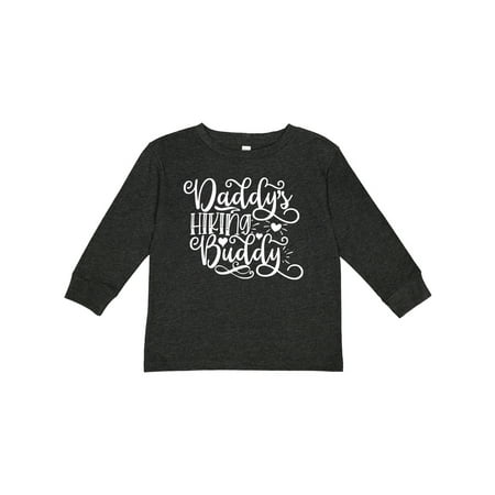 

Inktastic Daddy s Hiking Buddy with Hearts Gift Toddler Boy or Toddler Girl Long Sleeve T-Shirt