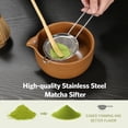 thumbnail image 3 of LazySpin 7Pcs Matcha Whisk Set, Matcha Tea Bowl Tool , Brown, 3 of 7