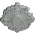 thumbnail image 3 of Ekena Millwork CM30KI 30 3/8-Inch x 20 3/4-Inch x 1-Inch Kinsley Flowing Leaf Ceiling Medallion, 3 of 4