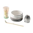 thumbnail image 2 of Conjunto de de té de 4pcs matcha, set de de té matcha batida y soporte de matcha tradicional japonesa para la familia del comedor negro, 2 of 9