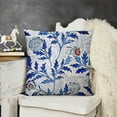 thumbnail image 2 of Decorative Square Throw Pillow Covers Farmhouse Cushion Cases Designed of Art Flower Floral,Polyester Blend. for Sofa (Apple by William Morris), 2 of 5