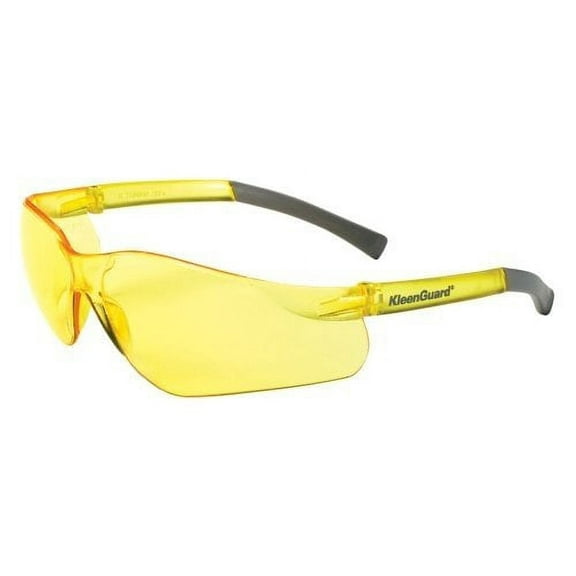 Jackson Safety 25649 V20 Purity Safety Glasses, Amber Lenses with Amber Temples Pack of 12