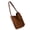 Coffee, variant on Contemporary Bucket Handbag PU Slouchy Bags Comfortable Underarm Purse