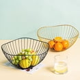 thumbnail image 7 of Scandinavian Fruit Basket,Modern Rattan and Iron Wire Serving Tray for Living Room,Elegant Display Bowl for Kitchen Island and Dining Table,Decorative Storage Solution for Bedroom and Home Decor, 7 of 7