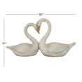 thumbnail image 3 of DecMode 17" Indoor Outdoor Swan Garden Sculpture, 3 of 8