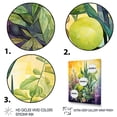 thumbnail image 3 of Designart "Delicate Aromatic Herbs I" Floral Framed Wall Art - Traditional Green Herbs Bedroom Framed Canvas Wall Art, 3 of 6