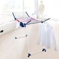 thumbnail image 6 of Leifheit Durable Pegasus 200 Gullwing Metal and Plastic Clothes Drying Racks, White and Blue, 6 of 7