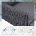 thumbnail image 3 of 6-Piece Aluminum Patio Furniture Set, Modern Metal Outdoor Conversation Set Sectional Sofa With Removable Olefin Extra Thick Cushions 5.9" Cushion (Gray), 3 of 12