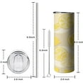 thumbnail image 5 of 20 oz Thermal Insulated Coffee Mug with LeakProof Lid Lemon Slices Cafe Tumblers for Coffee Beverages Tea, 5 of 7