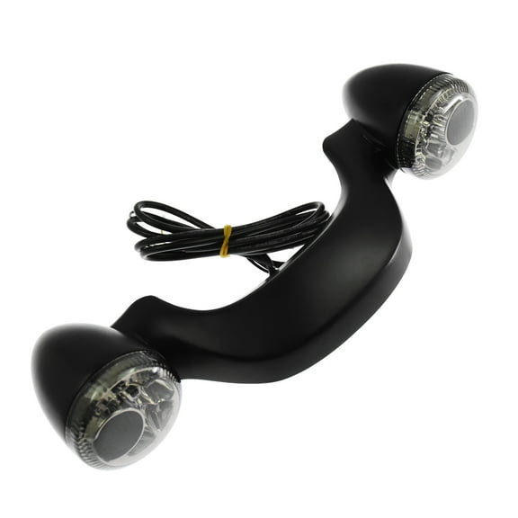 Matte Black Rear Turn Signal Brake LED Light For Harley 10-23 Street Road Glide