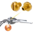 thumbnail image 3 of Unique Bargains Universal M8 Motorcycle Mirror Hole Plugs Screws Mirrors Caps Lock Offs Cover Caps Positive Gold Tone, 3 of 7