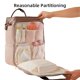 thumbnail image 3 of Mochila para pañales Sunveno Open Wide café resistente al agua, 3 of 6