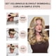 thumbnail image 2 of Set de rizadores sin calor para cabello largo y medio, para usar durante la noche, con rulos grandes y ondas grandes, color rosa intenso., 2 of 4