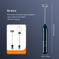thumbnail image 3 of BrowQuartz Electric Wireless Milk Frother Egg Beater USB Charger Maker Mixer Coffee Whisk Kitchen Blender Handheld Food Stirrer Green, 3 of 6