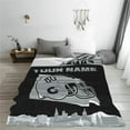 thumbnail image 3 of Custom Las Vegas Blanket Personalized Throw Blankets Name and Number for Men Women Boy Football Style Decor Gifts, 3 of 6