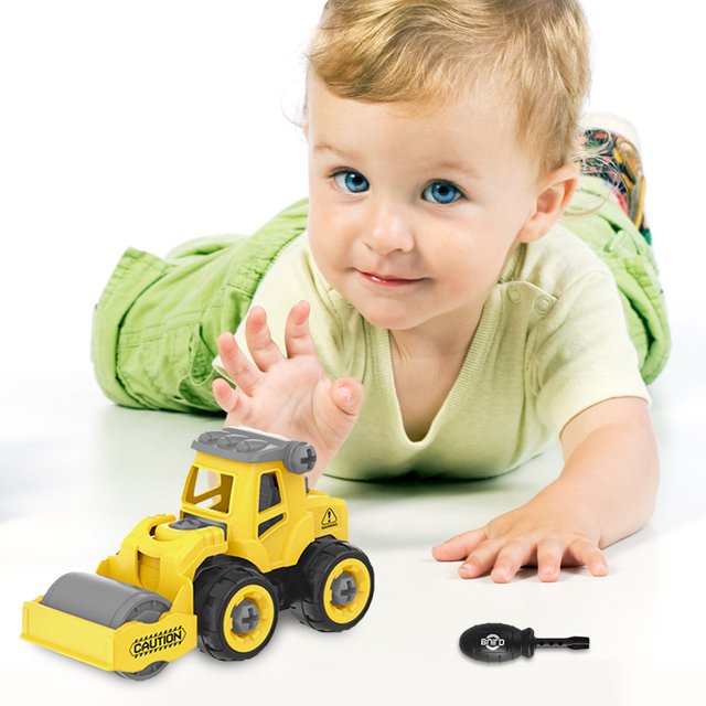 Juguetes de vehículos de ingeniería DIY grúa excavadora de varios estilos regalos de cumpleaños para niños JShteea libre de BPA