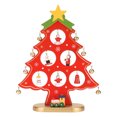 thumbnail image 1 of Desktop Mini Christmas Tree, Lightweight Wooden Christmas Tree Tabletop Decoration Creative  For Bookshelves, 1 of 8
