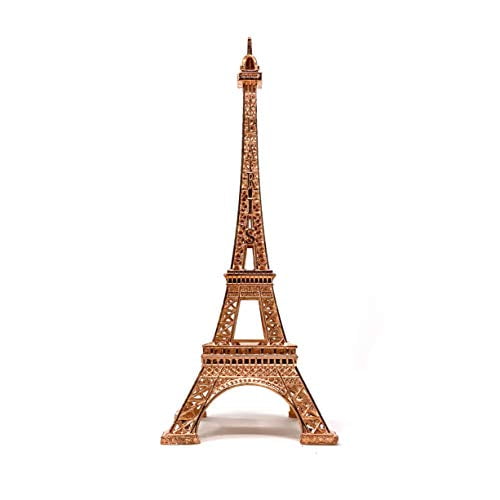 allgala Statue Tour Eiffel Décor en Alliage de Métal, et Taille (07 Pouces, Or Rose)