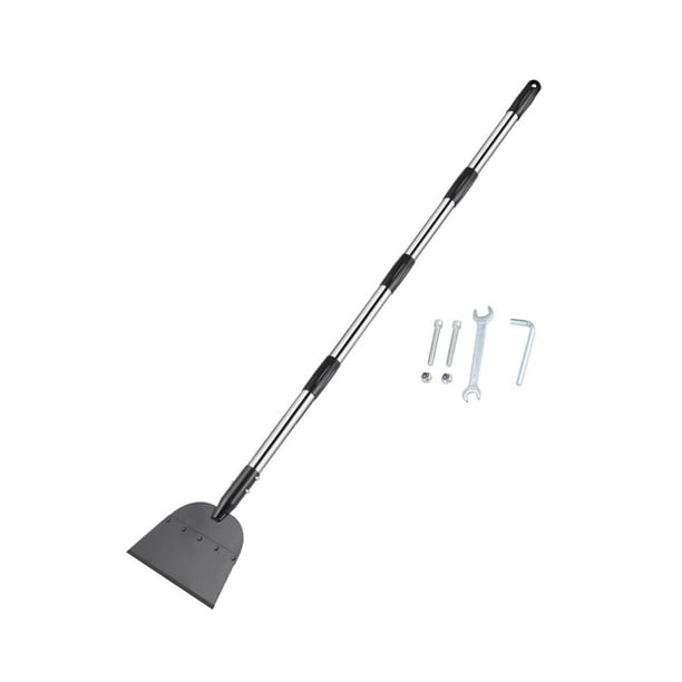 Pala para nieve de hoja ancha Pala para hielo Rompehielos Herramienta liviana para quitar hielo Herramienta de jardinería para garajes Jardín trasero 4 Secciones