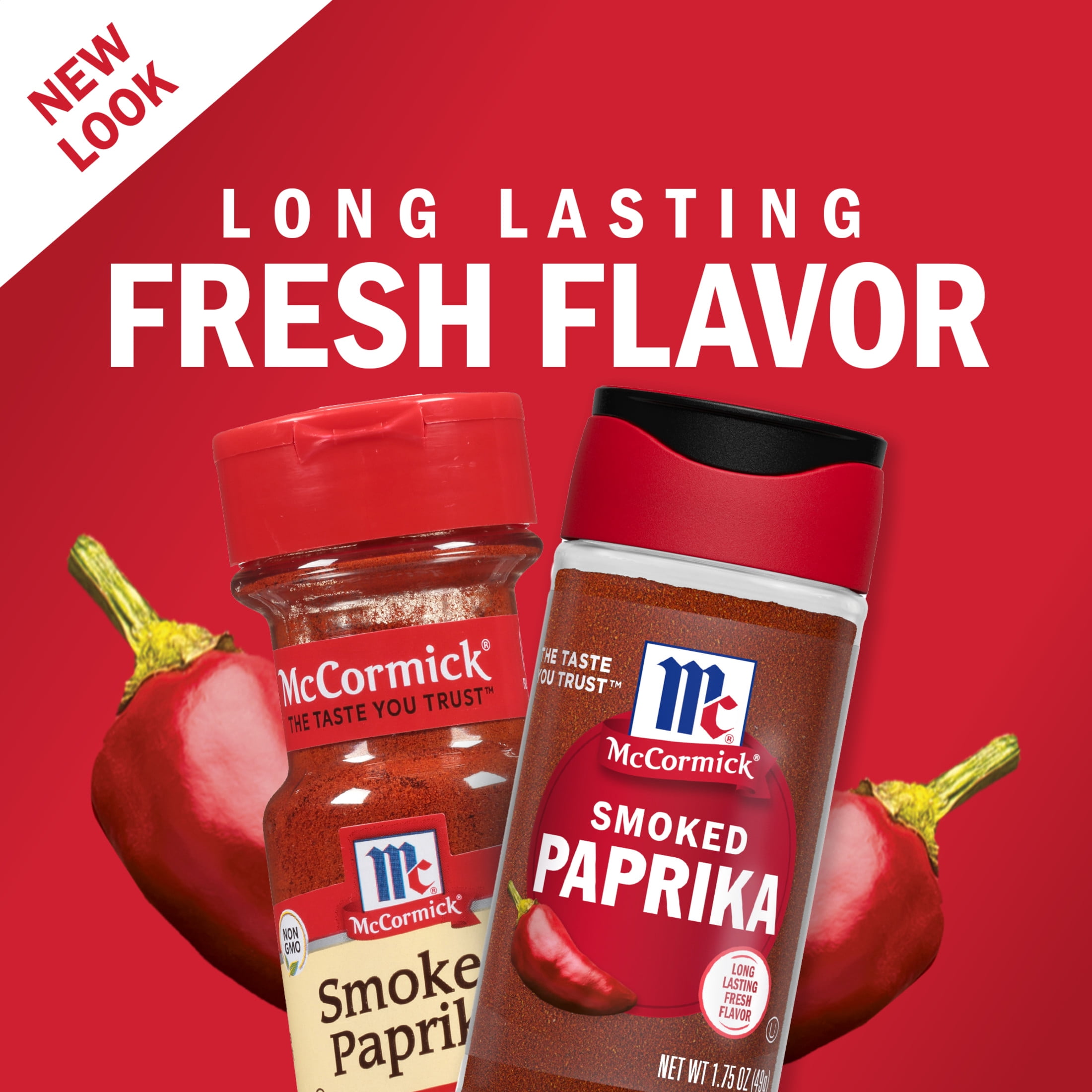 (3 pack) McCormick Kosher Smoked Paprika, 1.75 oz Bottle