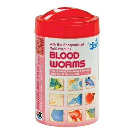 Hikari Bio-Pure FD Blood Worms (0.42 oz.) (Best Food For Red Worms)