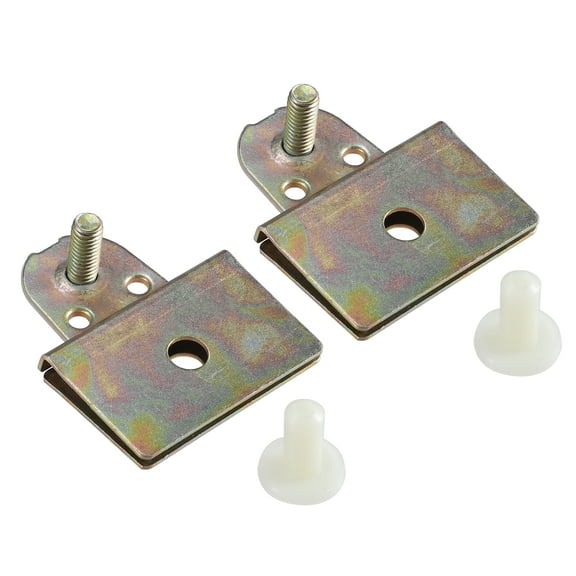 Unique Bargains 2 Pcs Window Door Glass Channel Retainer Clip 2.13"x1.69"x0.31" Universal for Car Truck Van Bronze Tone