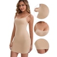 thumbnail image 3 of DARING DIVA Women's Spaghetti Straps Tummy Control Butt-Lifting Full Slip XXL Beige, 3 of 6