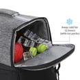 thumbnail image 6 of Dmlowu Insulated Lunch Bag, 2 Compartment Food Cooler Bag with Adjustable Crossbody Shoulder Strap, Large Capacity Lunch Box for Women Men Work Office Picnic, 6 of 6