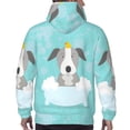 thumbnail image 7 of Lsque Dog In Bathtub Pattern Casual Men's Hoodie,Hooded Sweatshirt with Kangaroo Pocket,Pullover Hoodie-3X-Large, 7 of 7