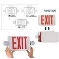 thumbnail image 5 of SPECTSUN 4 Packs Red&Green Led Exit Sign with Emergency Lights & Battery Backup Operated Powered Exit Lights Exit only Sign-UL Listed 120-277VAC Fire Exit Signs Lighting., 5 of 5