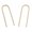 14K Yellow Gold Filled Diamond Cut Wire, variant on Upside Down Huggie Hoop Silver Earrings 1’’ 18 GA Hypoallergenic Lightweight Wire Piercing Drop Dangle Threader Hoops for Women (Sterling Silver 925, Twisted Wire)