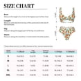 thumbnail image 4 of Kdxio Cartoon Carrot Print Women's 2 Piece High Waisted Wrap Spaghetti Strap Summer Swimsuit Bikini Set-Small, 4 of 7