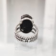 thumbnail image 7 of Natural Black Tourmaline Ring, Raw Black Tourmaline Ring, October Birthstone, 3 Twisted Band, 925 Sterling Silver, Womens Ring, Christmas, Thanksgiving, Handmade, Statement Jewelry, Gemstone Ring, 7 of 7