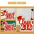 thumbnail image 3 of SKISUNO 1Pcs Graduation Table Decoration Red Cap Shape Wood Gift for Graduates and Friends 11.8x5.6x2in, 3 of 8