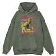thumbnail image 4 of Sudadera con capucha retro desgastada con diseño de dinosaurio que roba al bebé para hombre, sudadera holgada informal de gran tamaño, sudadera con capucha 100 % algodón, 4 of 4