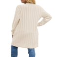 thumbnail image 5 of MesaSe Womens Long Sleeve Cable Knit Cardigan Sweaters Open Front Fall Outwear Coat, 5 of 5