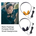 thumbnail image 2 of COCOTINA Retro Foam On-Ear Headphones, Lightweight Digital Stereo Headphone with 3.5mm Wired Connection, Universal Compatibility for Smartphones & Playback Devices, Classic Black Design, 2 of 8