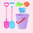 thumbnail image 5 of Rciityk 6Pcs Beach Toys for Kids 4-8 Collapsible Sand Castles Toys for Beach Include Buckets, Shovels, Sand Toy Molds Summer Beach Vacation Essentials, 5 of 8
