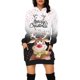 thumbnail image 1 of ICHUANYI Clearance Womens Casual With Pocket Christmas Print Long Sleeve Loose Hooded Women Dress(Black, M) ICHUANYI WER2023081500938, 1 of 5