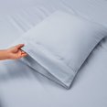 thumbnail image 3 of Bed Sheets Set  1800 Series Deep Pocket Soft Microfiber 4 Piece Queen Sheet Sets  Gray, 3 of 6