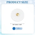 thumbnail image 2 of 5Pcs Natural Shell Button, 11.5mm Flat Shell Shank Buttons, Mixed White/Gold, 2 of 6