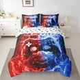 thumbnail image 2 of Castle Fairy Teens Blue Red Gamepads 7-Piece Bedding Comforter Set,Galaxy Universe King Bedding Sets,Video Game Ultra Soft Bed Sheets,Luxury Bedroom Decor, 2 of 8