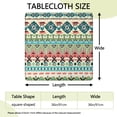 thumbnail image 2 of Heavy-Duty Bohemian Tablecloth 36x36 Square Cover with Reinforced Elastic Hem for Long-Lasting Outdoor Use, 2 of 6