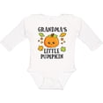 thumbnail image 3 of Inktastic Grandmas Little Pumpkin with Leaves and Stars Boys or Girls Long Sleeve Baby Bodysuit, 3 of 5