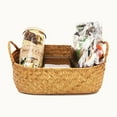 thumbnail image 3 of Handmade DIY Straw Flower Pot Basket Fruit Sundries Organizer Rattan Plant Box, 3 of 9