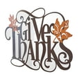 thumbnail image 2 of Metal Holiday Wall Hanging Give Thanks Sign for Indoors and Home, 2 of 6